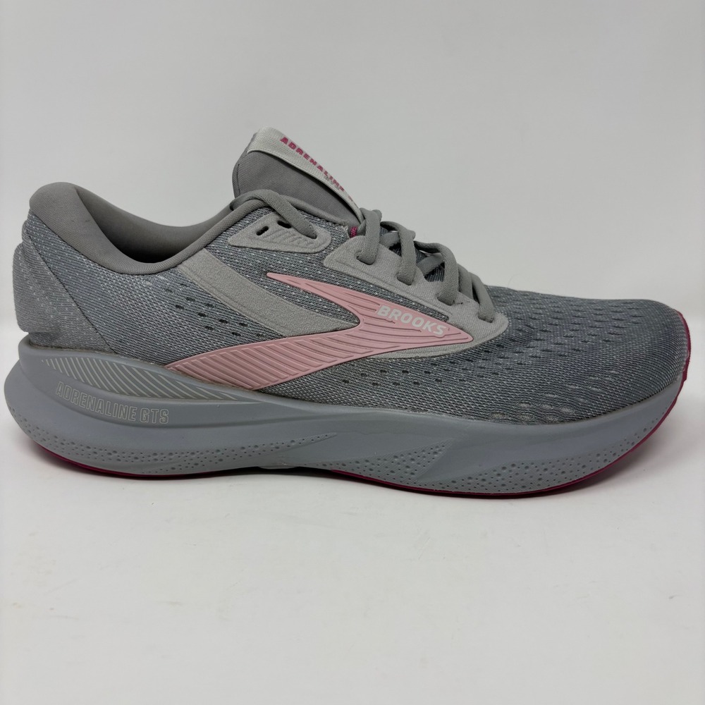 Brooks Adrenaline GTS 24 Women's Size 10 Wide Grey Pink Running Shoes